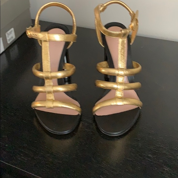 Alexander McQueen - Sandal pelle s. Cuoio gold - Picture 7 of 11